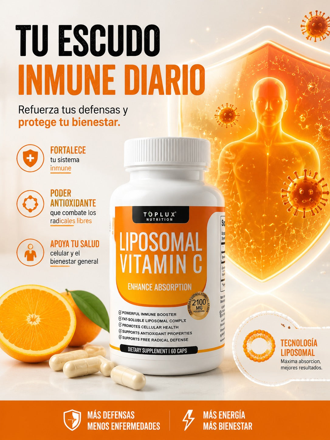 Vitamina C LIPOSOMAL + Envío GRATIS