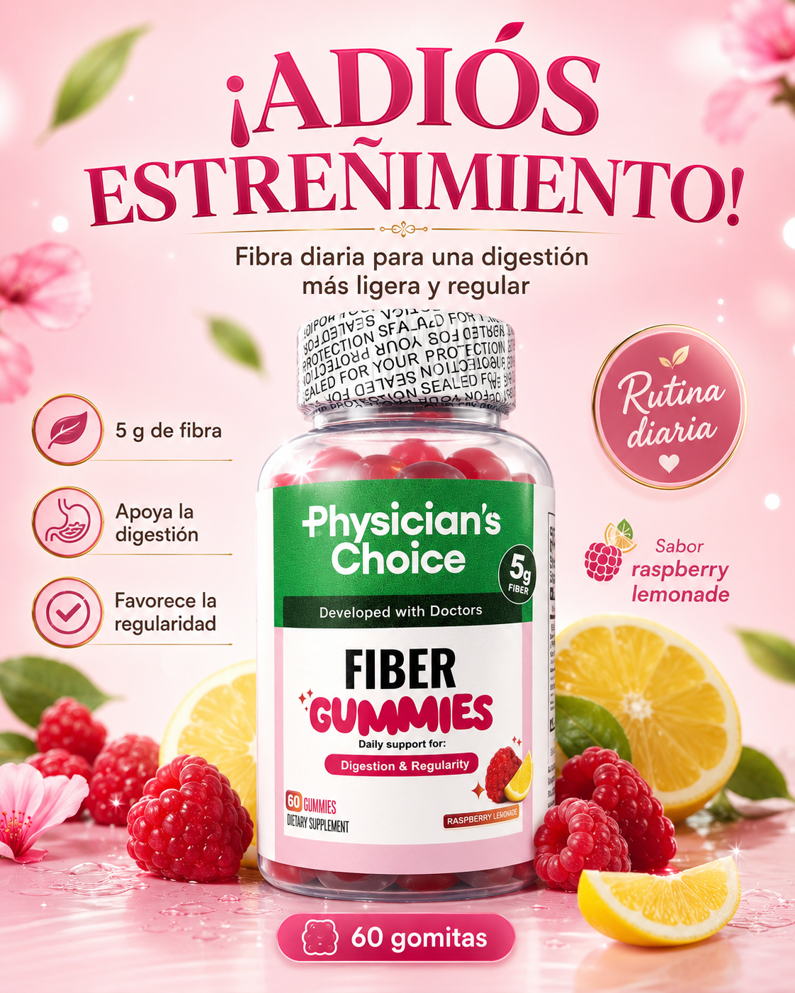 FIBRA 5g en GOMITAS + Envío GRATIS