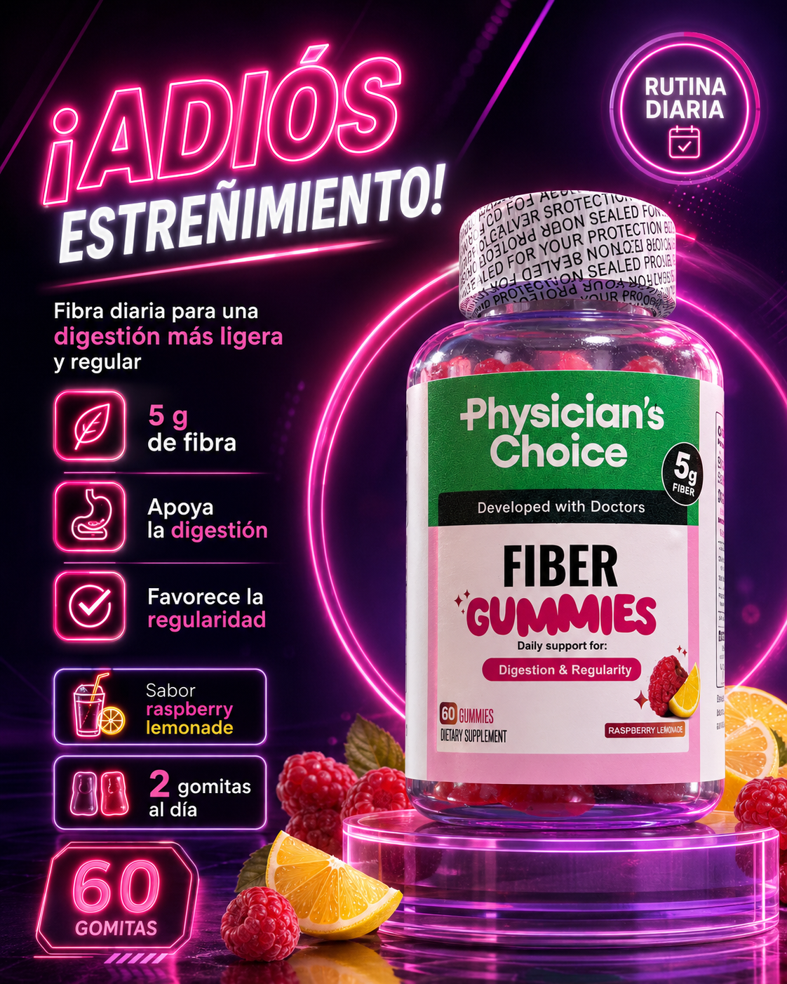 FIBRA 5g en GOMITAS + Envío GRATIS