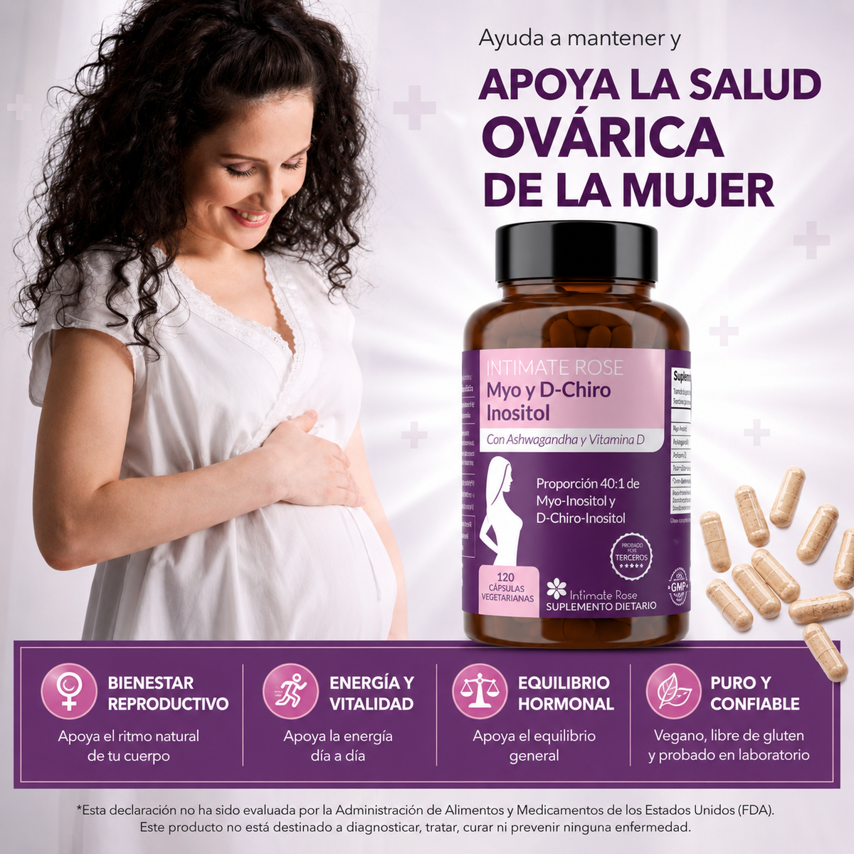 Inositol con Ashwagandha y Vitamina D + Envío GRATIS