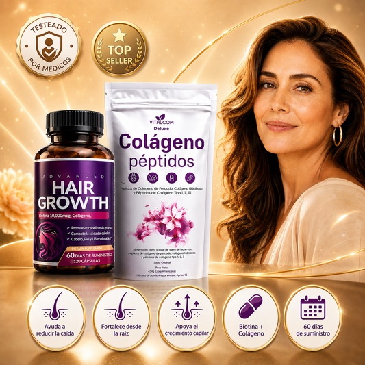 Multi Collagen Péptidos de Colágeno & Hair Growth