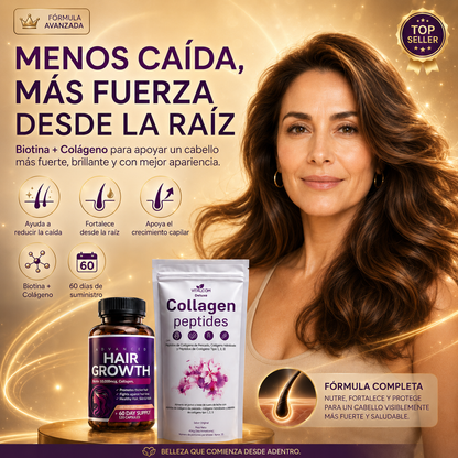 Multi Collagen Péptidos de Colágeno & Hair Growth