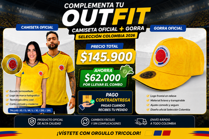Camisa selección Colombia + Gorra GRATIS