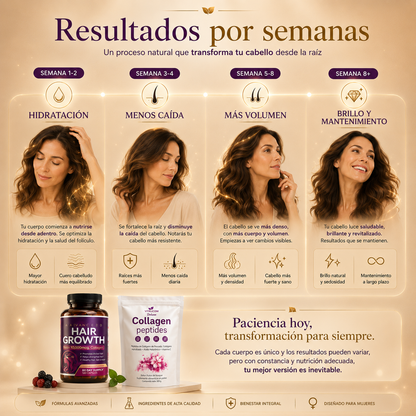 Multi Collagen Péptidos de Colágeno & Hair Growth