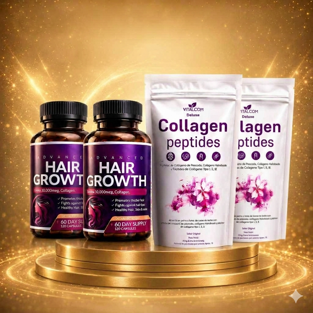 Multi Collagen Péptidos de Colágeno & Hair Growth